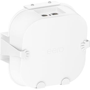 حامل حائط معدني من Rimous لحامل eero Pro 6e Mount وPro 6 Mesh Wi-Fi Router على الحائط - حامل دعامة موفر للمساحة لحامل eero Pro 6 على الحائط، eero Pro 6e حامل على الحائط مع منظم سلكي
