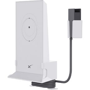 Wall Mount Kit for StarLink Mesh WiFi Router V2, with 1 Wall Mount for Starlink Router and 1 Wall Mount for StarLink Ethernet Adapter, Plastic, with Accessories, Easy to Install, White
