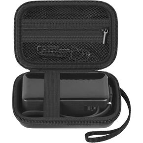 Boobowl Travel Case Compatible with Anker 3-in-1 Portable for iPhone Charger, 10,000mAh Power Bank, Storage Bag for Anker Charging Station with Accessories Mesh Pocket (Box Only)-Black