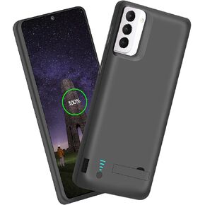 Sitong Battery Case for Samsung Galaxy S21 5G, 4800mAh Rechargeable Extended Battery Charging Charger Case, Add 100% Extra Juice, Not for S21+ or S21 Ultra (6.2 inch) Black