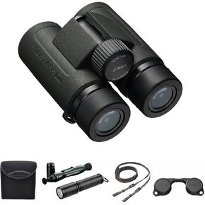 Nikon PROSTAFF P3 8x30 Waterproof Binocular for Adults | Small & Compact Travel Binoculars for Bird Watching | Lens Pen Cleaning System, & Flashlight Bundle Set in Kuwait