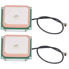 IPEX Antennas, High Gain GPS Antenna 28DBI 2Pcs RG1.13 Line Ceramic for Car 4S Shops