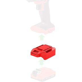 Adapter for Bauer 20V Tools - Compatible with Craftsman New 20V V-20 Model Red-Black Style Batteries (Not B&D) for Powering, No Charging Function, 1 Adapter Only