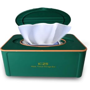 Tinkei Wet Wipe Dispenser,Baby Napkin Storage Box Holder Container Dust-Proof Wet Tissue Box Wet Wipe Case Holder with Lid Keeps Wipes Fresh for Home, Office