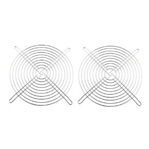 2 Piece Computer PC Fan Grill Mounting Fan Finger Guard Protection Cover for 200mm Case Fan