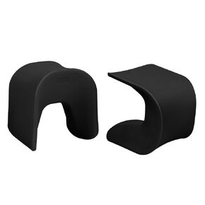 ECR4Kids Wave Seat, 18in - 19.6in Seat Height, Perch Stool, Cyan, 2-Pack