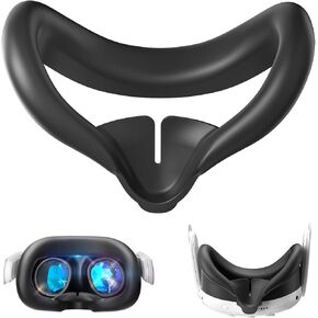 Silicone Face Pad Cover for Meta Quest 3, Soft, Durable, Washable, Lightproof Anti-Leakage Face Pad for Oculus/Meta Quest 3 Accessories