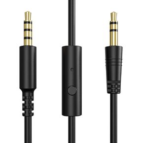 OneOdio Audio Cable for Pro DJ Headphones Pro 10/ Pro 30/ Pro 50, Cable with Mic and On Off Button (3.9ft)