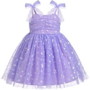 IMEKIS Toddler Baby Girl Birthday Princess Dress Shiny Confetti Boho Rainbow Cake Smash Photo Shoot Outfit for 1-6T
