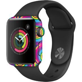 MightySkins Skin Compatible with Apple Watch Series 2 38mm - Groovy 60s | Protective, Durable, and Unique Vinyl Decal wrap Cover | Easy to Apply, Remove, and Change Styles | Made in The USA