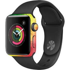 MightySkins Skin Compatible with Apple Watch Series 2 38mm - Rasta Rainbow | Protective, Durable, and Unique Vinyl Decal wrap Cover | Easy to Apply, Remove, and Change Styles | Made in The USA