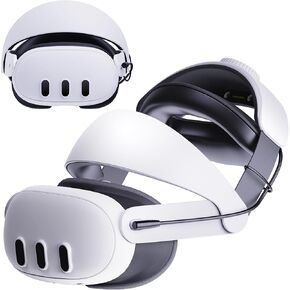 Head Strap for Quest 3, Comfort VR Strap Compatible with Meta Quest 3, Adjustable Lightweight Quest 3 Elite Strap Replacement Accessories