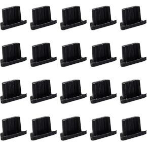 20 PCS Micro USB Anti Dust Plug - Silicone Port Dust Covers for Micro USB Port - Black Micro USB Cap Port Cover Anti Dust Protector