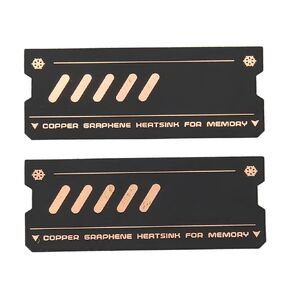 Memory Cooler, Graphene Memory Cooling Heatsink, DDR Memory Cooling Vest Fin Radiation, Copper Heat Sink for DDR4 DDR5 Laptop Memory