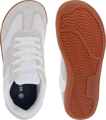 WHITIN Women's Wide Toe Box Barefoot Shoes | Suede Patchwork Design in Saudi Arabia