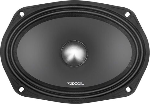 RECOIL MS69-4P مكبرات صوت سيارة متوسطة المدى مقاس 6 × 9 بوصة، 700 واط بحد أقصى 350 واط RMS 4Ohm 1.5 بوصة ملف صوتي Kapton عالي الجودة لملف صوت السيارة (زوج) in Kuwait