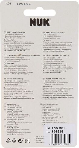 NUK Baby Nagelschere، sicher und präzise، blau، 1 Stück in Kuwait