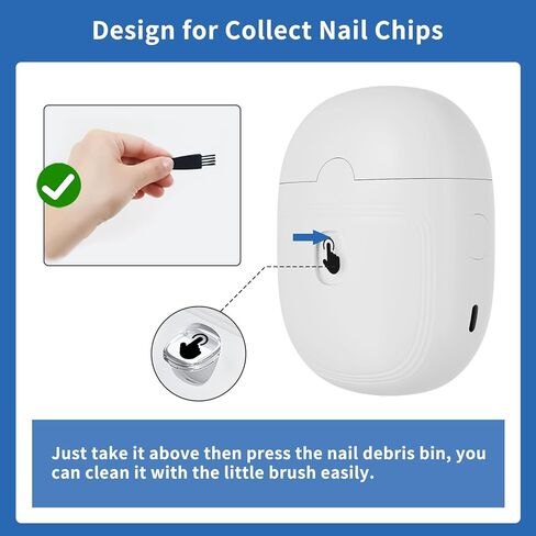 مقص أظافر كهربائي، سرعتان لتشذيب الأظافر الكهربائية الأوتوماتيكية للبالغين وكبار السن والأطفال الصغار مع ضوء LED، مقص أظافر كهربائي قابل لإعادة الشحن للرجال والنساء والأطفال، مقص أظافر كهربائي لأصابع القدم in Kuwait