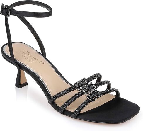 حذاء Jewel Badgley Mischka Tesslynn مفتوح من الأمام بكعب صغير مع حزام للكاحل in Saudi Arabia