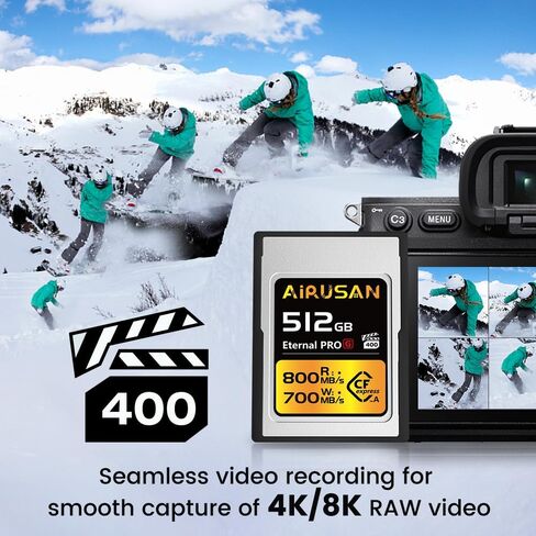 256GB CFexpress Type A Card, Up to 800MB/s Read Speed & 700MB/s Write Speed, CFexpress Type A Memory Card for RAW 4K/8K Video Recording in Saudi Arabia