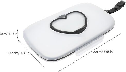 موزع مناديل لوكسشيني، حامل مناديل محمول للأطفال البالغين، قابل لإعادة الاستخدام، علبة مناديل مبللة للأطفال، غطاء على شكل قلب، حاوية مناديل قابلة لإعادة الملء للتنزه في الهواء الطلق in Kuwait