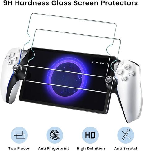 حزمة ملحقات 6 في 1 متوافقة مع بوابة بلاي ستيشن، وحقيبة الحمل وغطاء شفاف من البولي كربونات الصلب مع واقي شاشة من الزجاج المقوى، وغطاء واقي من السيليكون الناعم، وشاشتين in Kuwait