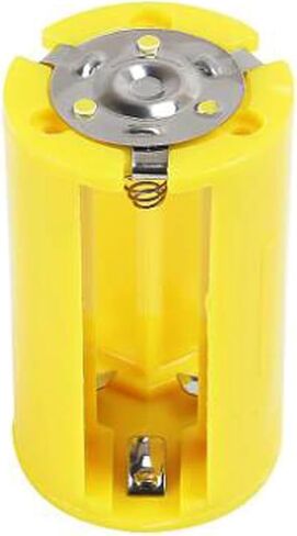 6pcs 3 AA to 1 D Battery Adapters Holder 1.5V Output Case Box AA to D Battery Converter (Yellow) in Kuwait