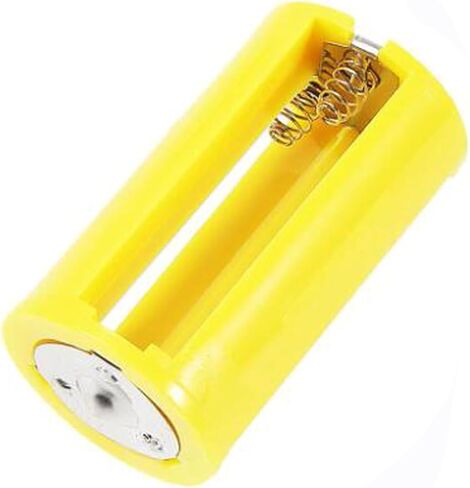 6pcs 3 AA to 1 D Battery Adapters Holder 1.5V Output Case Box AA to D Battery Converter (Yellow) in Kuwait