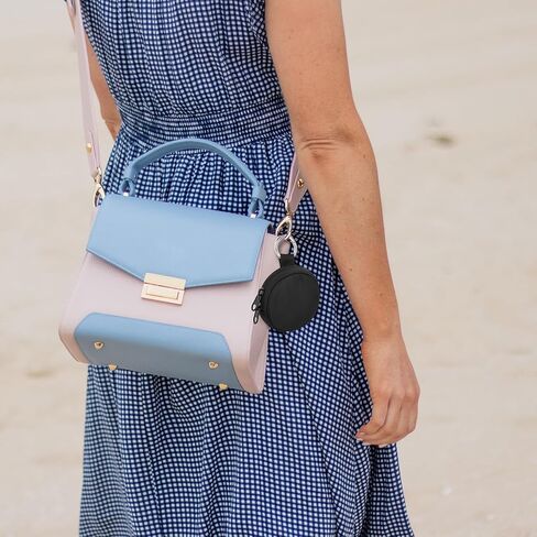 Carrying Case Compatible with Pokémon GO Plus + 2023, Portable Protective Case with Key Ring and Neck Strap, Small Nylon Storage Case for Nintendo Pokemon GO Plus +, Black in Kuwait