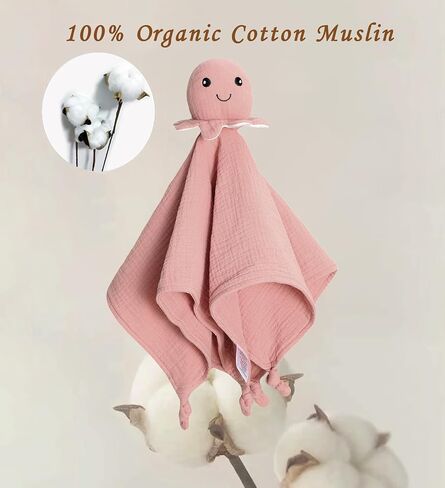 قطن موسلين عضوي للأطفال، بطانيات أمان للطفل المحبوب، أساسيات الطفل للجنسين محايدة، بحث في سجل الطفل، هدايا الأطفال حديثي الولادة للأولاد والبنات (أخضر) in Kuwait
