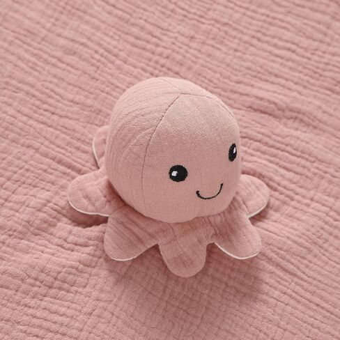 قطن موسلين عضوي للأطفال، بطانيات أمان للطفل المحبوب، أساسيات الطفل للجنسين محايدة، بحث في سجل الطفل، هدايا الأطفال حديثي الولادة للأولاد والبنات (أخضر) in Kuwait