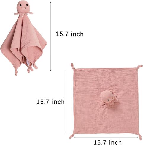 قطن موسلين عضوي للأطفال، بطانيات أمان للطفل المحبوب، أساسيات الطفل للجنسين محايدة، بحث في سجل الطفل، هدايا الأطفال حديثي الولادة للأولاد والبنات (أخضر) in Kuwait