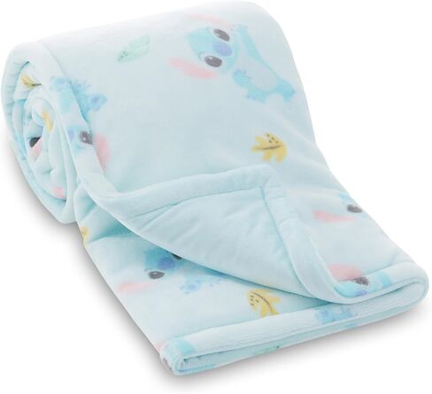 Disney Mickey Mouse, Minnie Mouse, Winnie The Pooh, Lilo and Stitch 2-Ply Infant Blanket - Soft Fleece with Polyfill - Cozy and Warm Baby Blanket for Baby Boys and Girls, 30x40 Inches in Saudi Arabia