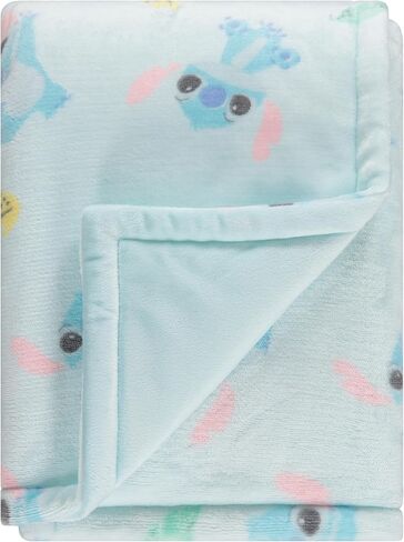 Disney Mickey Mouse, Minnie Mouse, Winnie The Pooh, Lilo and Stitch 2-Ply Infant Blanket - Soft Fleece with Polyfill - Cozy and Warm Baby Blanket for Baby Boys and Girls, 30x40 Inches in Saudi Arabia