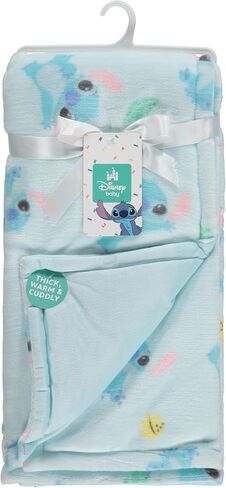 Disney Mickey Mouse, Minnie Mouse, Winnie The Pooh, Lilo and Stitch 2-Ply Infant Blanket - Soft Fleece with Polyfill - Cozy and Warm Baby Blanket for Baby Boys and Girls, 30x40 Inches in Saudi Arabia