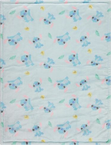 Disney Mickey Mouse, Minnie Mouse, Winnie The Pooh, Lilo and Stitch 2-Ply Infant Blanket - Soft Fleece with Polyfill - Cozy and Warm Baby Blanket for Baby Boys and Girls, 30x40 Inches in Saudi Arabia