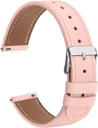 18mm Quick Released Watch Band Compatible with Fossil Gen 6 42mm / Fossil Gen 5E 42mm, Premium Grain Leather Replacement Watch Strap for Fossil Gen 6 Women's Smartwatch in Saudi Arabia