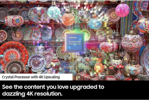 شاشة سامسونج 50 بوصة 4K الترا اتش دي ال اي دي 4K سلسلة 7 معالج كريستالي تلفزيون تايزن الذكي مع اتش دي ار، شريحة V، وضع اللعب التلقائي، متوافق مع أليكسا ومساعد جوجل UN50CU7000BXZA (مجدد) in Saudi Arabia
