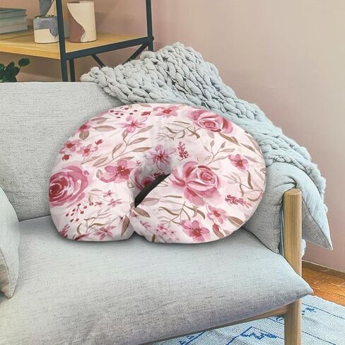 Blue Shark Print Nursing Pillow Cover for Baby Girl, 1 Pack Soft Removable Breast Feeding Pillow Cover, Cotton Nursing Pillow Cases Fit Standard Nursing Pillow in Saudi Arabia