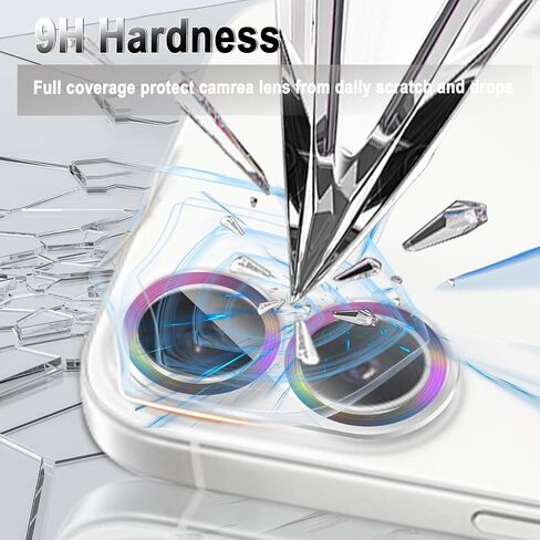 MONASAY Camera Lens Protector compatible for iPhone 16 Pro/iPhone 16 Pro Max[Strong Adhesion][Scratch Resistant] Full Coverage Matte Metal Tempered Glass Camera Cover Film, Black in Saudi Arabia
