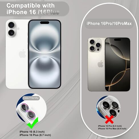 MONASAY Camera Lens Protector compatible for iPhone 16 Pro/iPhone 16 Pro Max[Strong Adhesion][Scratch Resistant] Full Coverage Matte Metal Tempered Glass Camera Cover Film, Black in Saudi Arabia