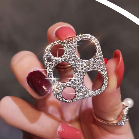 [عبوة من قطعتين] غطاء حماية لعدسة الكاميرا من Omio مصمم لهاتف iPhone 16 Pro Max Bling للنساء والفتيات غطاء عدسة ماسية ثلاثية الأبعاد لامع وكريستال معدني لامع لهاتف iPhone 16 Pro تيتانيوم أبيض in Saudi Arabia