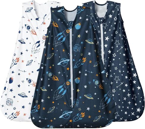 مجموعة من 3 أكياس نوم من الصوف الدقيق للأطفال من ديفيد من 0 إلى 6 أشهر، بطانيات ناعمة يمكن ارتداؤها للأطفال مع سحاب ثنائي الاتجاه، أكياس نوم مريحة للأطفال حديثي الولادة من الأولاد والبنات محايدة، مقاس صغير، ديناصور in Kuwait