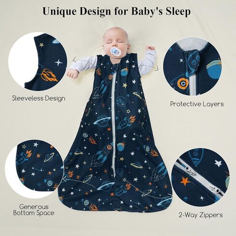 مجموعة من 3 أكياس نوم من الصوف الدقيق للأطفال من ديفيد من 0 إلى 6 أشهر، بطانيات ناعمة يمكن ارتداؤها للأطفال مع سحاب ثنائي الاتجاه، أكياس نوم مريحة للأطفال حديثي الولادة من الأولاد والبنات محايدة، مقاس صغير، ديناصور in Kuwait