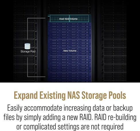 QNAP TL-R2400PES-RP-US 24 Bay 4U PCIe Interface 24-Bay JBOD، تدعم محركات أقراص SATA، لتوسيع نطاق البيتابايت، مصممة خصيصًا NAS (بدون أقراص) in Kuwait