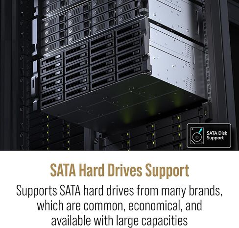 QNAP TL-R2400PES-RP-US 24 Bay 4U PCIe Interface 24-Bay JBOD، تدعم محركات أقراص SATA، لتوسيع نطاق البيتابايت، مصممة خصيصًا NAS (بدون أقراص) in Kuwait