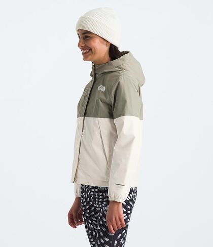 THE NORTH FACE Girls' Warm Storm Waterproof Rain Jacket, Pink Moss, X-Large in Saudi Arabia