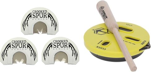 FOXPRO Ghost Spur Turkey Call Combo Pack White Includes 3 Diaphragm Mouth Calls in Saudi Arabia