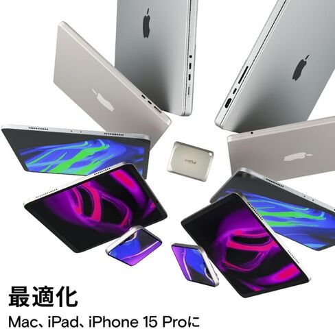 كروكيال X9 برو 1 تيرابايت USB 3.2 Gen 2 Type-C SSD خارجي محمول لأجهزة Apple Mac in Kuwait