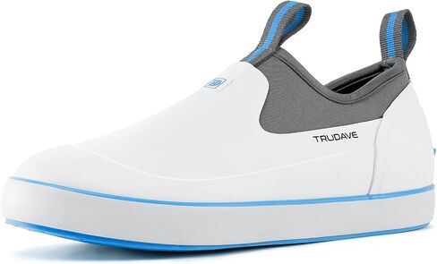 Trudave Deck Shoes for Men, Waterproof Fishing Shoe Anti-Slip Ankle Rain Shoe for Men, Yard Garden Shoes for Farming & Outdoor Work in Saudi Arabia
